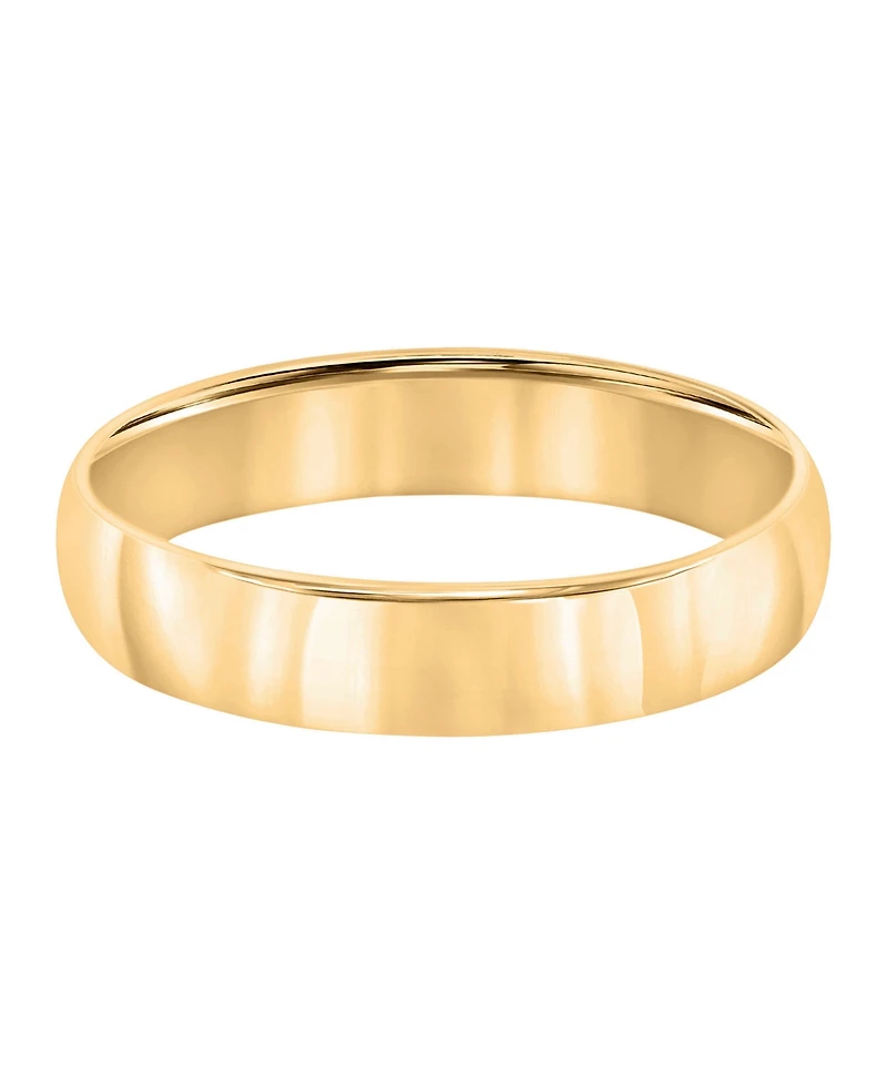 Macy's Low Dome Wedding Band Ring 10k Yellow Gold