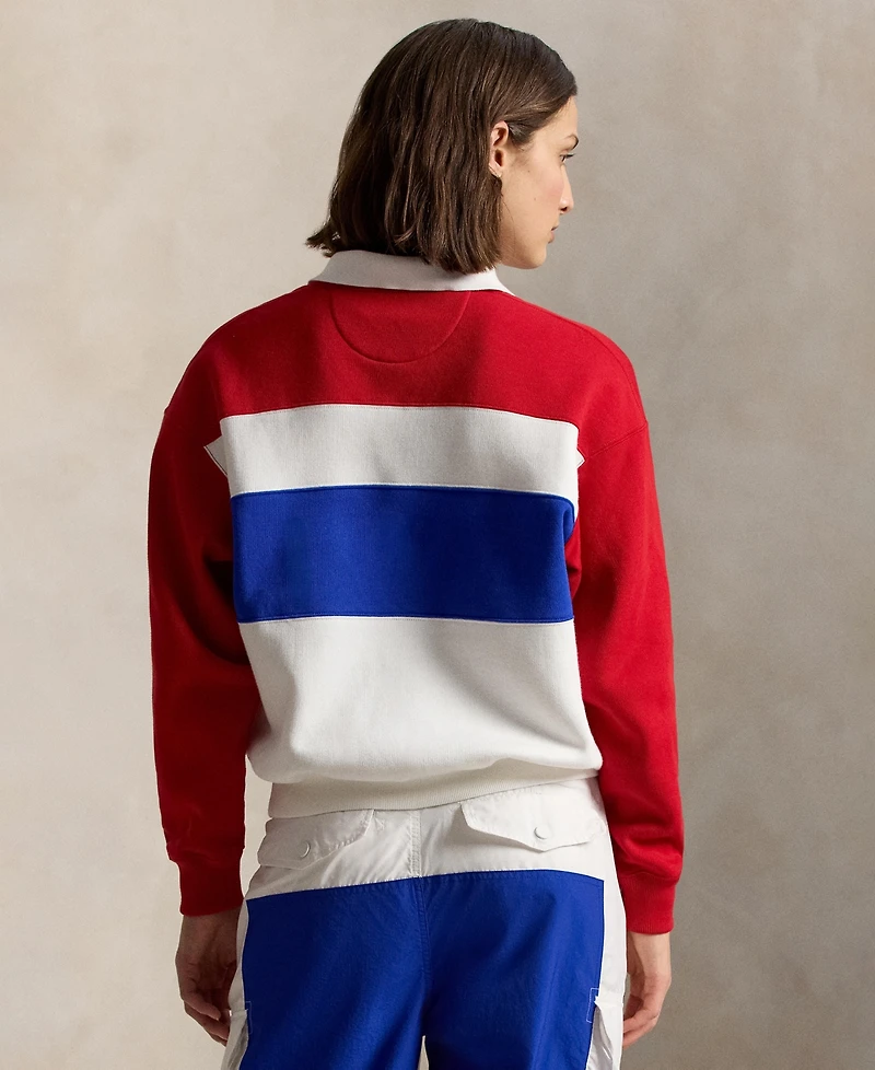 Polo Ralph Lauren Women's Team Usa Graphic Collar Long-Sleeve Knit Top