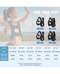 Mecale Weighted Vest, 16 lb Reflective Adjustable Workout Vest for Men and Women, Strength Training for Running, Jogging and Fitness