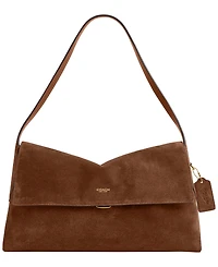 Coach Suede Large Chelsea Shoulder Bag