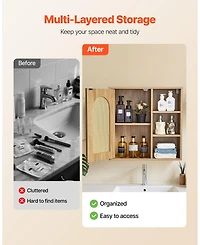 Volenca Wall Cabinet, Single Door, Adjustable Shelves, Over-Toilet Storage