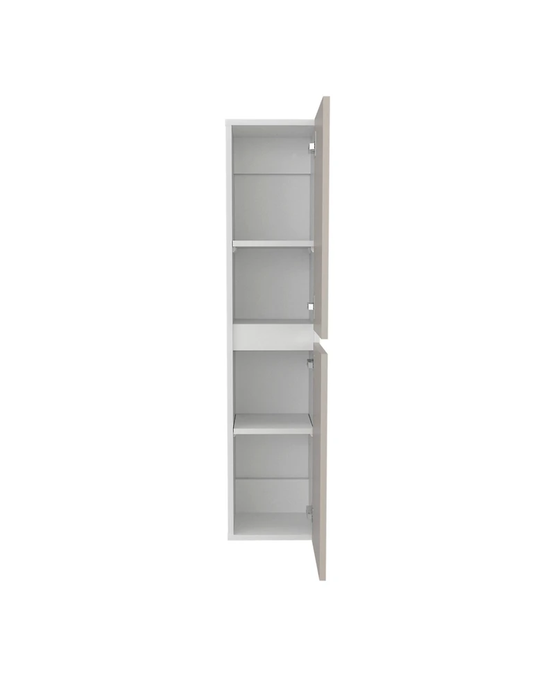 Depot E-Shop Burgaw Bathroom Cabinet, 2 Doors, 4 Shelves