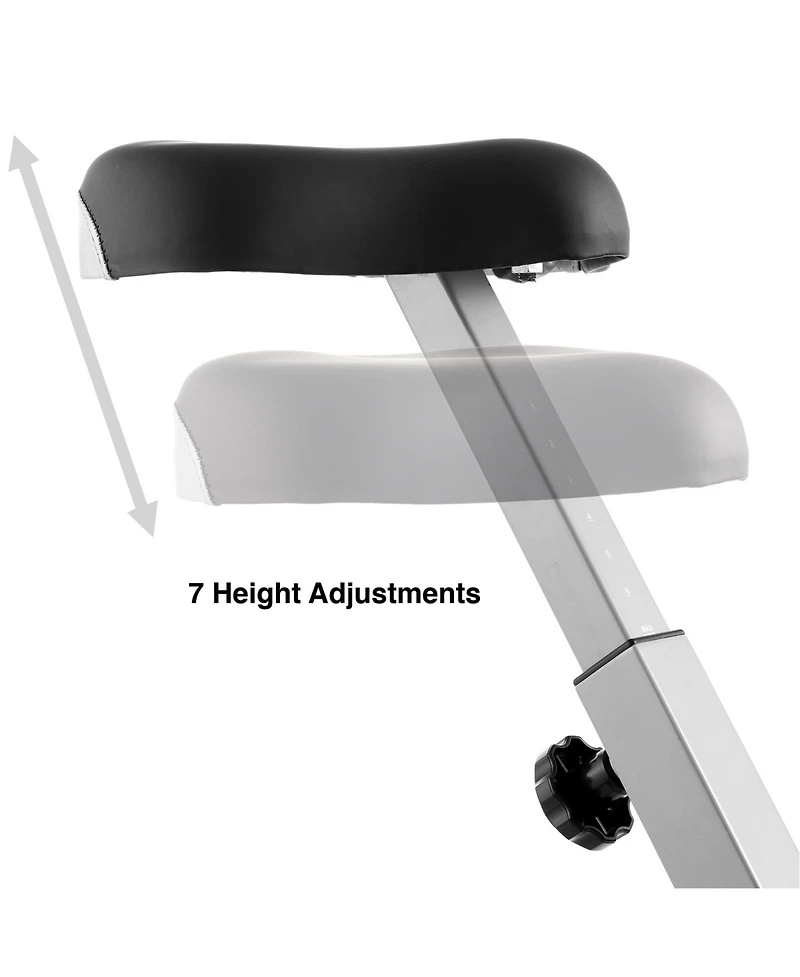 Node Fitness Indoor Cycling Bike - Folding, Upright Stationary Exercise Cycle with Magnetic Resistance