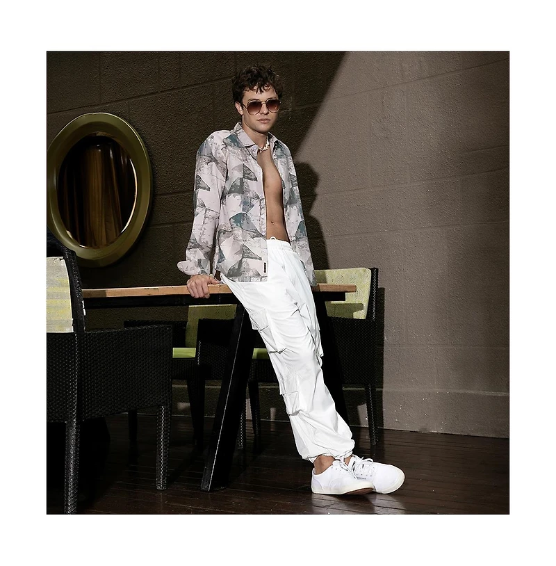 Campus Sutra Men's Faded Alps Shirt