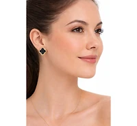 Rivka Friedman Onyx Flower Stud Earring