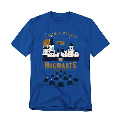 Harry Potter Big & Tall I Would Rather Be At Hogwarts T Shirt