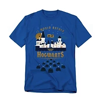 Harry Potter Big & Tall I Would Rather Be At Hogwarts T Shirt