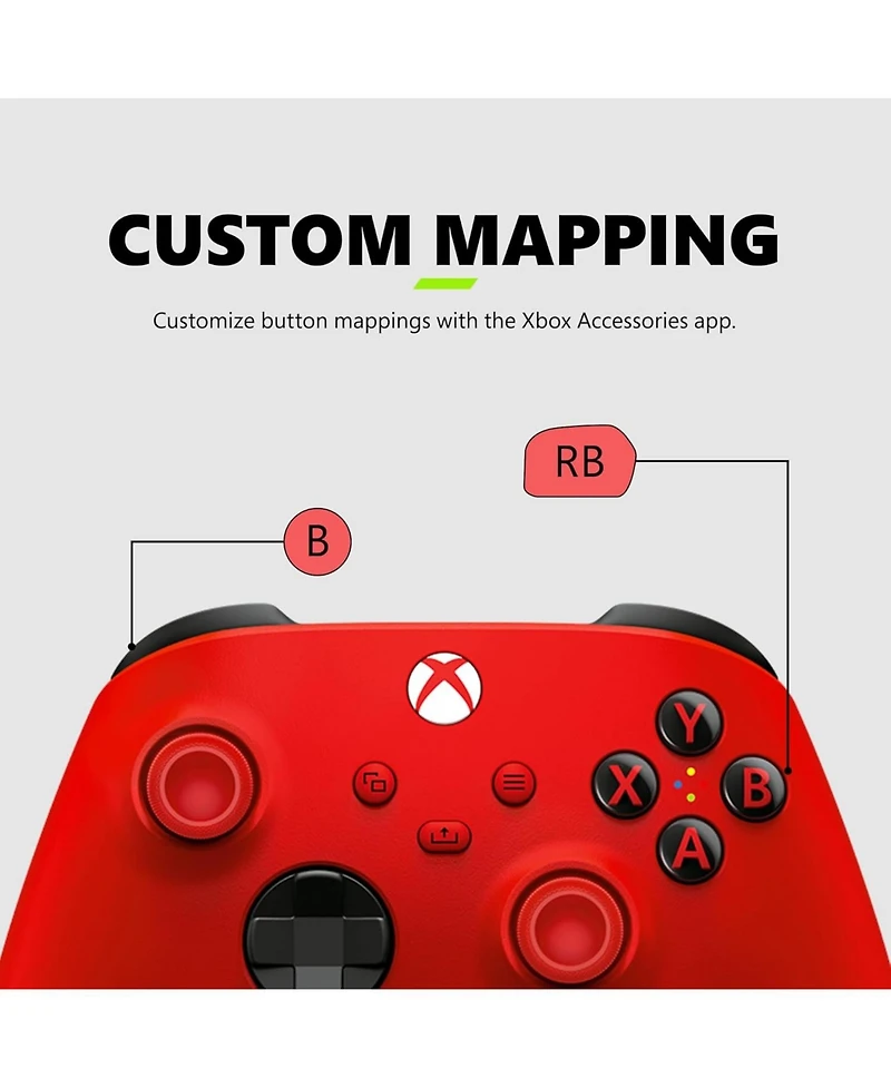 Xbox Wireless Controller for Xbox Series X|S, Xbox One, Windows Pc, Android, and iOS - Pulse Red