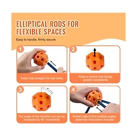 Slickblue 120PCS Kids Fort Builder Set Educational Building Toy Gift