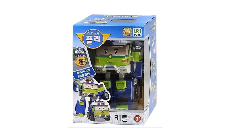 Robocar Poli 4" Transforming Robot - Keaton | Emergency Rescue Vehicle Action Figures | Kids Educational Pretend Play Toy
