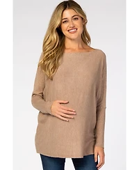 Pinkblush Maternity Black Soft Knit Boatneck Dolman Sleeve Sweater