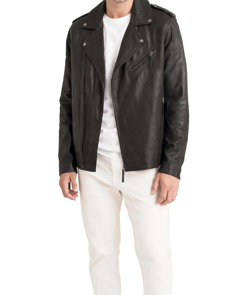 Velez Women's Capri Leather Semi-Fitted Biker Jacket