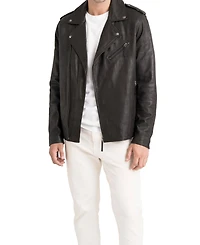 Velez Women's Capri Leather Semi-Fitted Biker Jacket