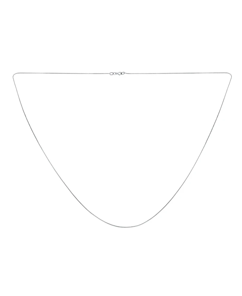 Bling Jewelry Classic Ultra Thin 0.5MM 14K Gold Box Chain Necklace Made Italy 16 Inch