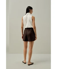 Lilysilk Women's Sleeveless Tie-Neck Silk Blouse