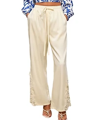 Cupshe Women's Good Faith Cream Pants