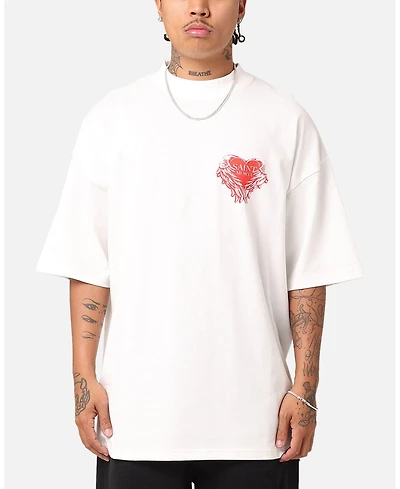 Saint Morta Men's Angelic Heart T-Shirt Off White