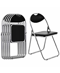 Costway U Shape Folding Chairs Furniture Home Outdoor Picnic Portable