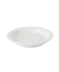 Gibson Home Gracious Dining 3-Ounce Espresso Cups Set of 4, Small Stackable Coffee Cups with 4 Saucers, Metal Stand, Ceramic Demitasse Mugs