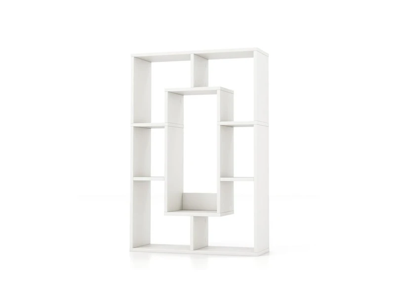 7-Cube Geometric Bookshelf Modern Decorative Open Bookcase