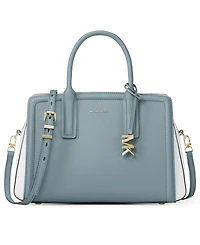 Michael Kors Women's Laila Medium Color-Block Leather Satchel Bag