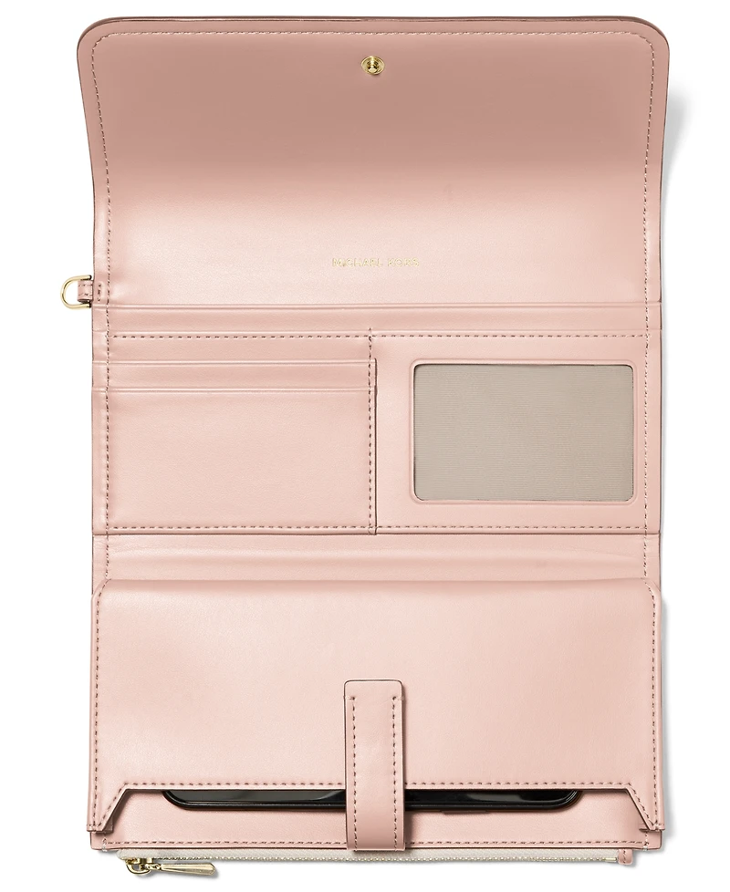 Michael Michael Kors Jet Set Medium Flap Double Zip Wristlet