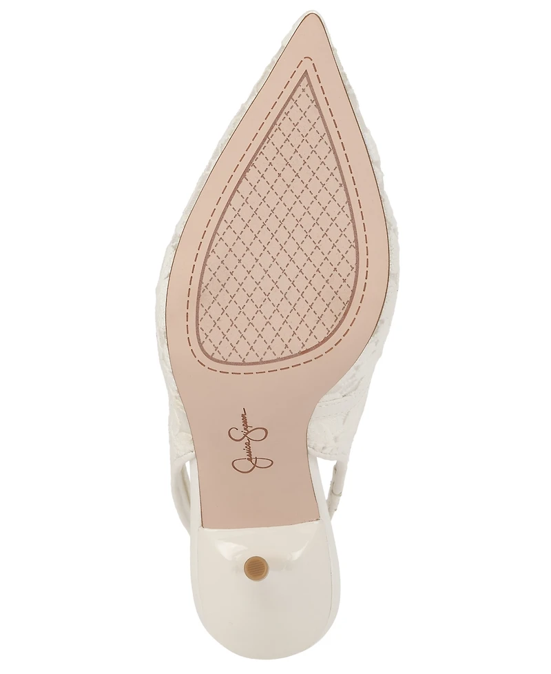 Jessica Simpson Women's Liliere Mesh Pointed-Toe Slingback Pumps