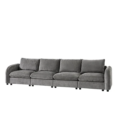Hulala Home Terencio Modern Modular Storage Sectional Sofa with Hassle-free Assembly