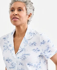 Charter Club Women's Printed Short-Sleeve Pajama Set, Macy's Exclusive