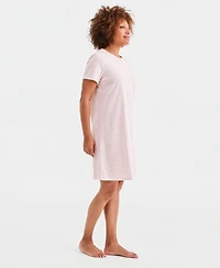 Charter Club Women's Cotton Essential Short-Sleeve Henley Sleepshirt, Macy's Exclusive