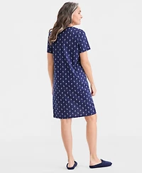 Charter Club Women's Short-Sleeve Sleepshirt, Macy's Exclusive