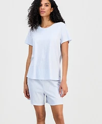 Charter Club Women's Short-Sleeve Pajamas Set, Created for Macy's