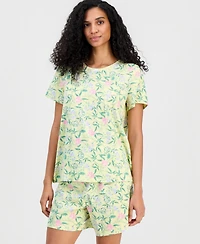 Charter Club Women's Short-Sleeve Pajamas Set, Created for Macy's