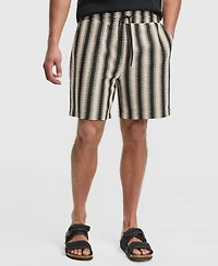 Mode of One Men's Relaxed-Fit Crochet Knit Shorts, Macy's Exclusive