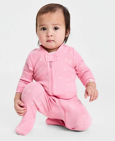 First Impressions Baby Girls' The Garden Pointelle Coveralls, Macy's Exclusive