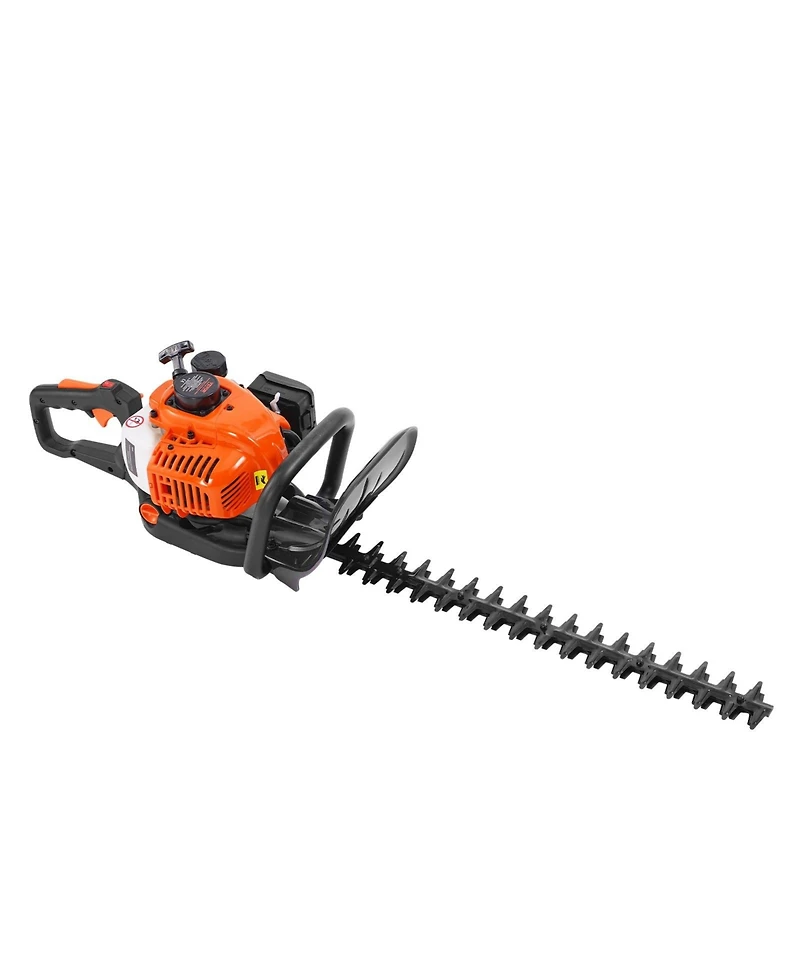 Mecale 23.2" 26CC 2-Cycle Gas Hedge Trimmer, Dual-Sided Dual-Action Blade, 180° Adjustable Head, Handheld Trimmer for Shrubs