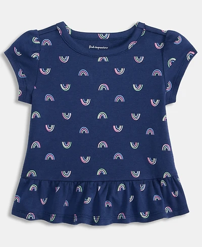 First Impressions Baby Girls' (3-24) Rainbow Peplum T-Shirt, Macy's Exclusive