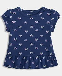 First Impressions Baby Girls' (3-24) Rainbow Peplum T-Shirt, Macy's Exclusive