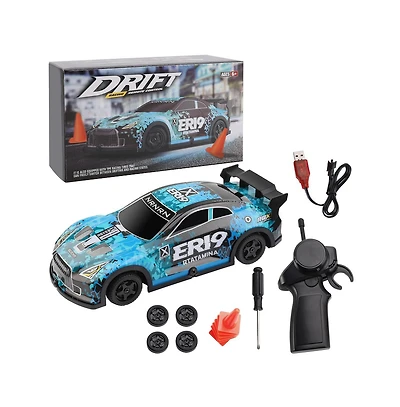 Bruce & Shark 1:22 4WD Speed Drift Rc Car with Led Lights Switchable Tire System