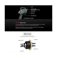 Bruce & Shark 1:12 Scale 31 Mph High-Speed Rc Off-Road Truck, 2.4GHz Remote with 330ft Range & Led Lights