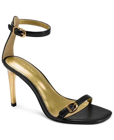 Donna Karan New York Women's Pryce Buckle Ankle-Strap Dress Sandals