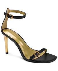 Donna Karan New York Women's Pryce Buckle Ankle-Strap Dress Sandals