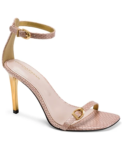 Donna Karan New York Women's Pryce Buckle Ankle-Strap Dress Sandals