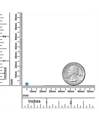 Bling Jewelry Tiny 3MM Solitaire Cz Cartilage 1 Stud Earring 14K Gold Screwback