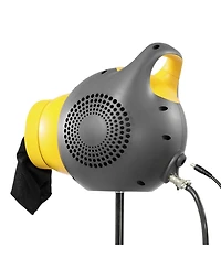 Mecale 115W Party Foam Machine, Portable Foam Cannon with Tripod Stand, Powerful Foam Maker for Backyard, Pool & Outdoor Events, Grey/Yellow