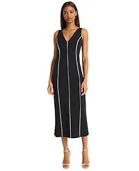 Donna Morgan Women's V-Neck Midi Dress