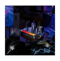 CyberPower 10-Outlet Rgb Surge Strip with Usb-c and Usb Ports for Home Entertainment Power Protection