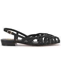 Vince Camuto Women's Stiorra Almond Toe Braided Slingback Flat Sandals