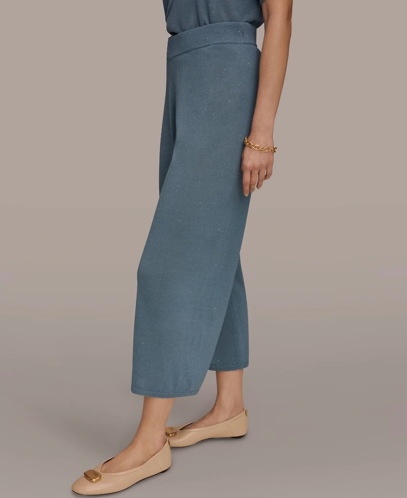 Donna Karan New York Women's Wide Leg Sequin Pull-On Pants