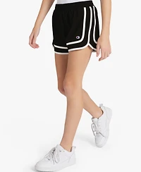 Champion Girls' 7-16 Two-Tone Varsity Pull-On Shorts